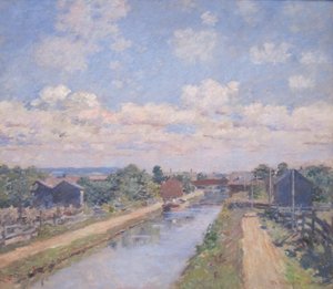 ポートベン、デラウェア、ハドソン運河 作： Theodore Robinson